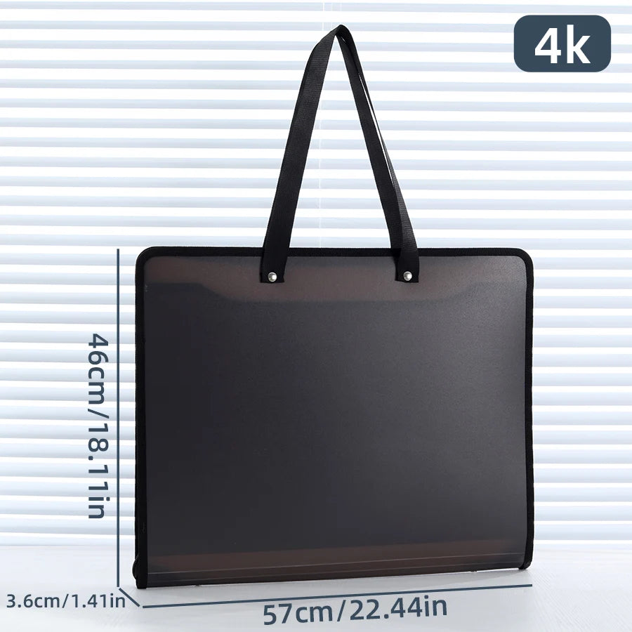 Maxy 4K / 8K Large Size Handbag Art Painting Collection Bag Large Capacity Big Opening Outdoor Painting Storage Bags