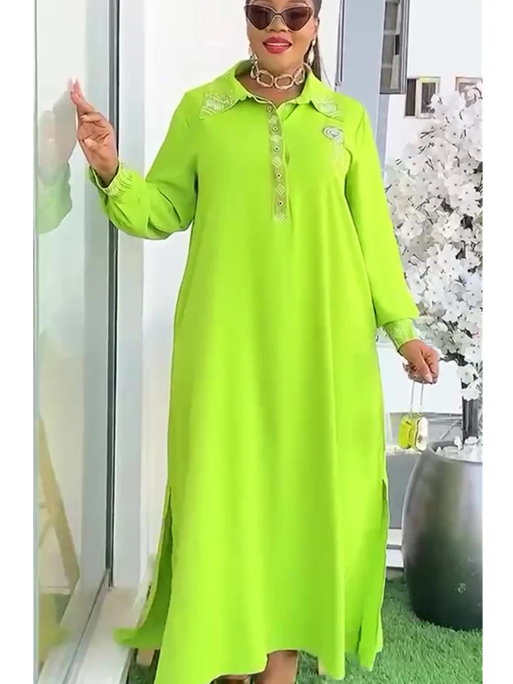 Maxy Party Dresses for Women New Summer Fashion Chiffon Evening Gown Elegant Turkey Muslim Maxy Long Dress