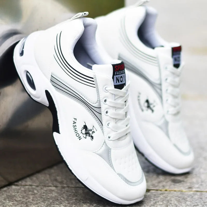 Maxy Fashion Men's Sneakers Platform Man Casual Sports Shoes Round Headed Rubber Wear-resisting Running Trainers shoes