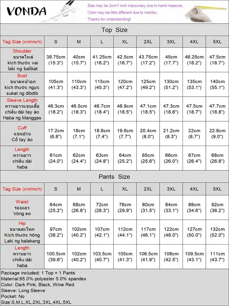 Maxy Plus Size Pant Sets Autumn Women O-neck Long Lantern Sleeve Tops Loose Trousers Causal Solid Suits American Style