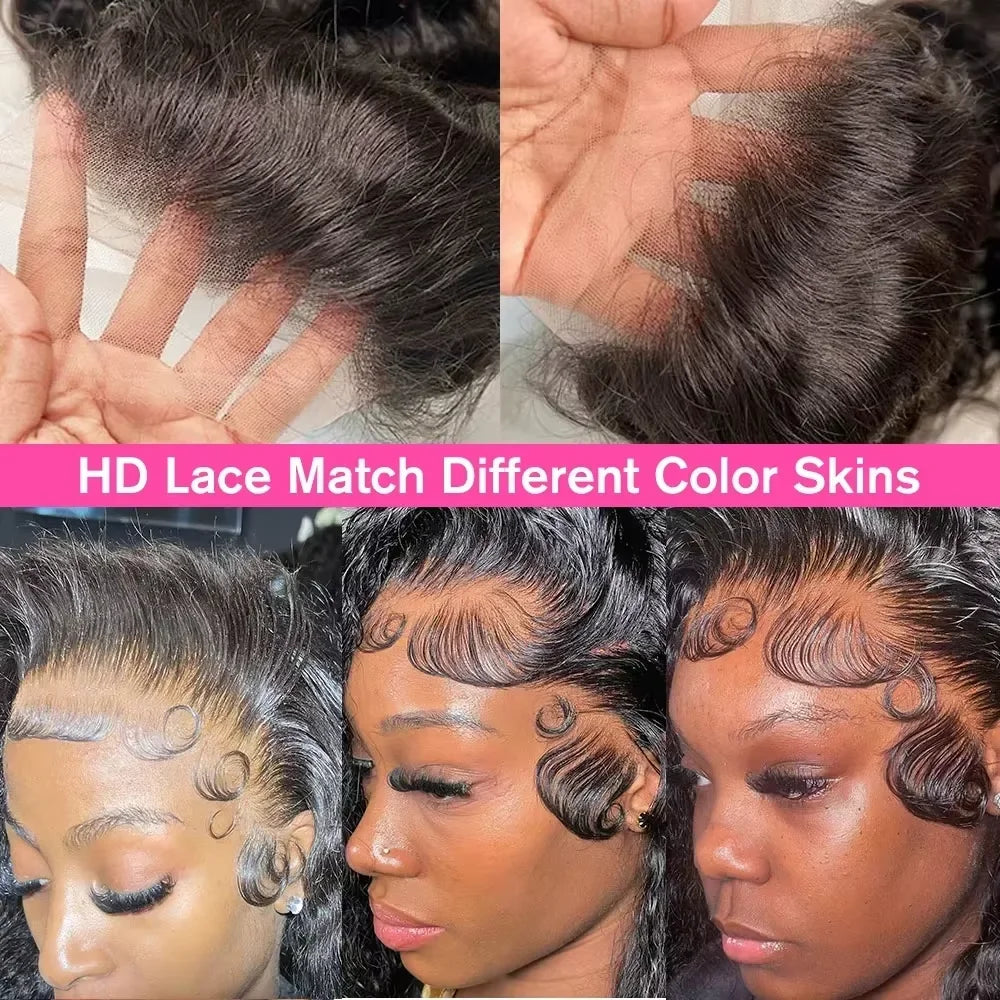 Maxy Kinky Curly Wigs 13x6 HD Lace Frontal Wig Glueless Human Hair 4C Afro Curly Lace Front Human Hair Wigs 4x4 HD Lace Closure Wigs