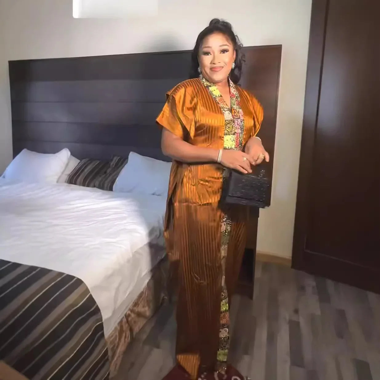 African Party Dresses for Women 2025 Elegant Turkey Muslim Maxi Dress Plus Size Fashion Half Sleeve Wedding Evening Gown