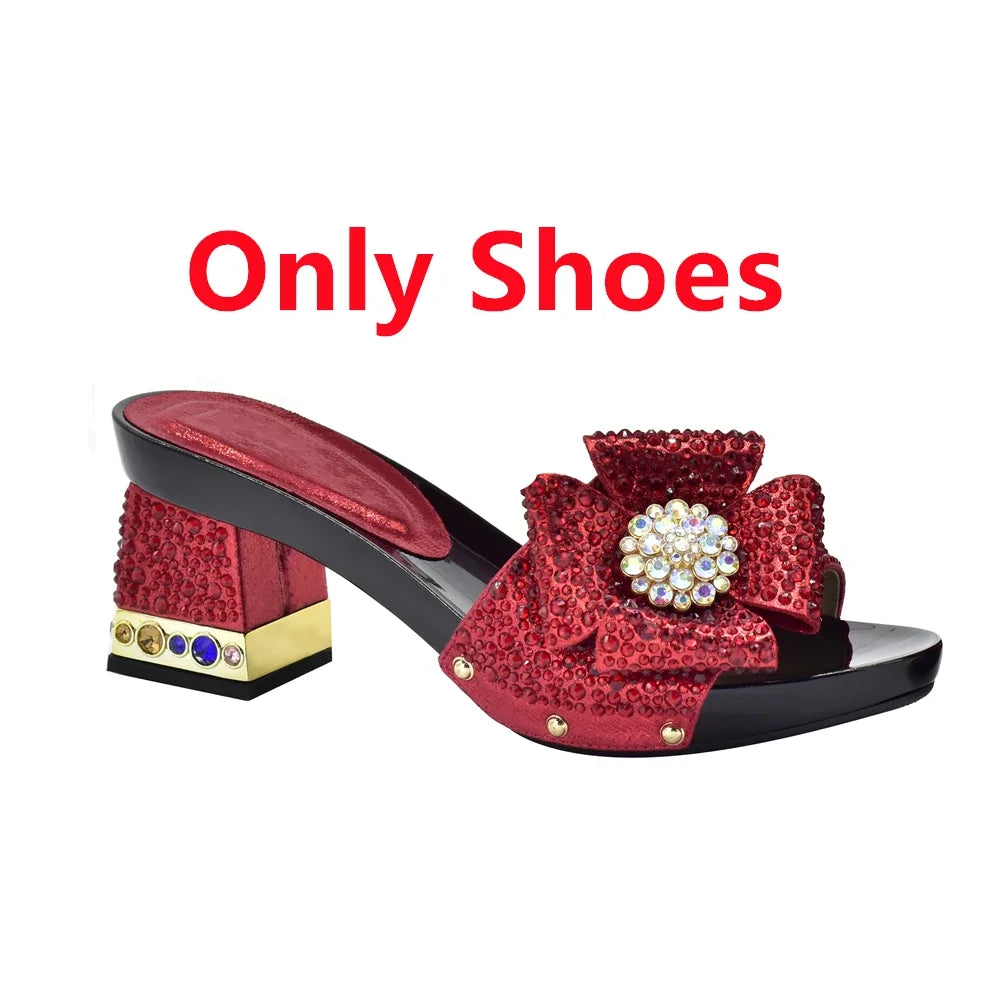 Maxy New Arrival Max Shoes and Bags Set African Matching Shoes and Bags for Women Wedding Shoe