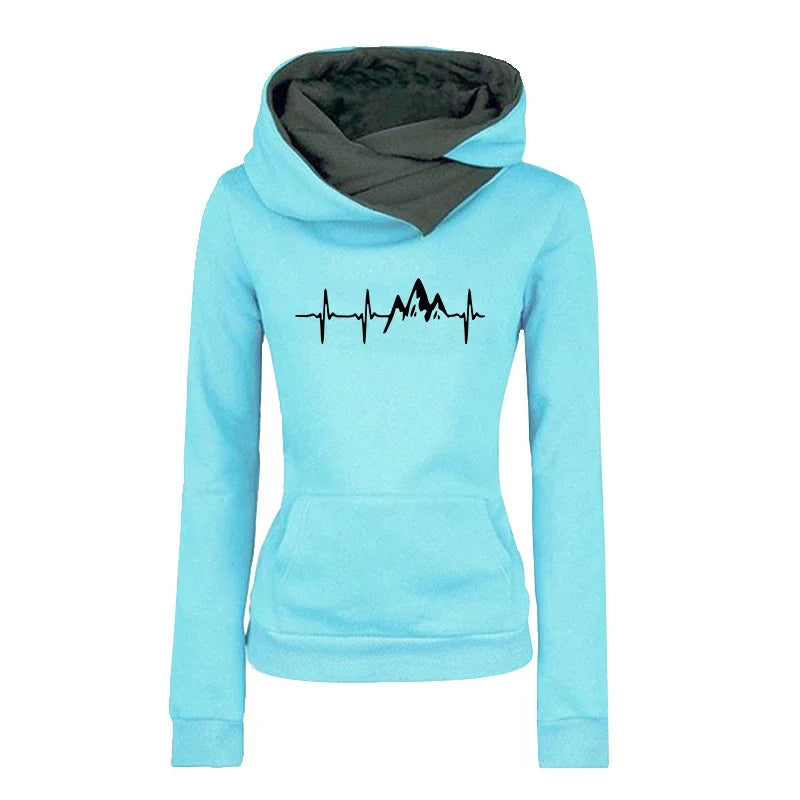 Maxy Daily Autumn Winter Quality Hoodies Women's Tracksuit Casual Print Single Sport Pants Comfort Outdoors Jogging Gym Woman Fashion