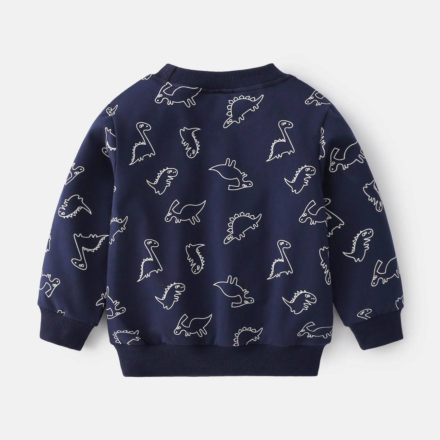 Maxy 100% Cotton sweatshirt boys girls Long sleeve print 3D dinosaur sports BABY tops spring autumn toddler clothes clothing