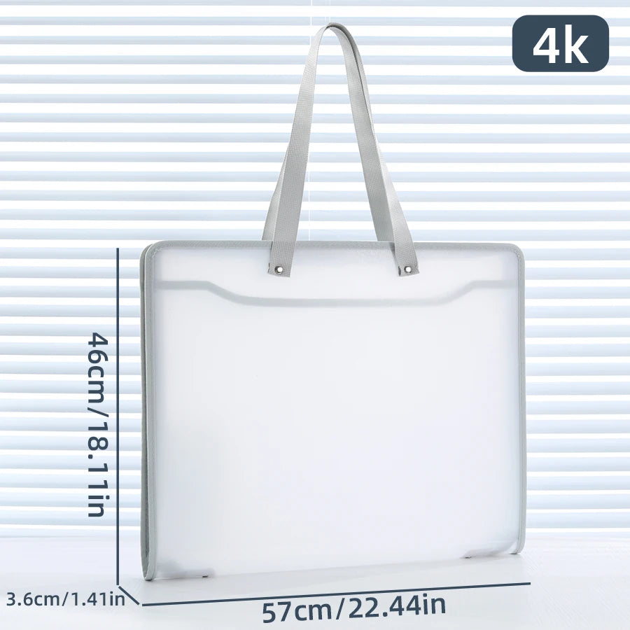 Maxy 4K / 8K Large Size Handbag Art Painting Collection Bag Large Capacity Big Opening Outdoor Painting Storage Bags