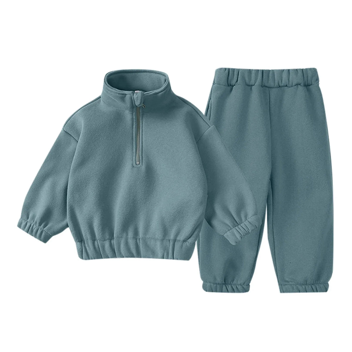 Maxy Children Kids Outfits Autumn Suits Solid Color Cotton Pants Long Sleeve Sweatshirt Clothes For Toddler Boys Girls Tracksuit Set