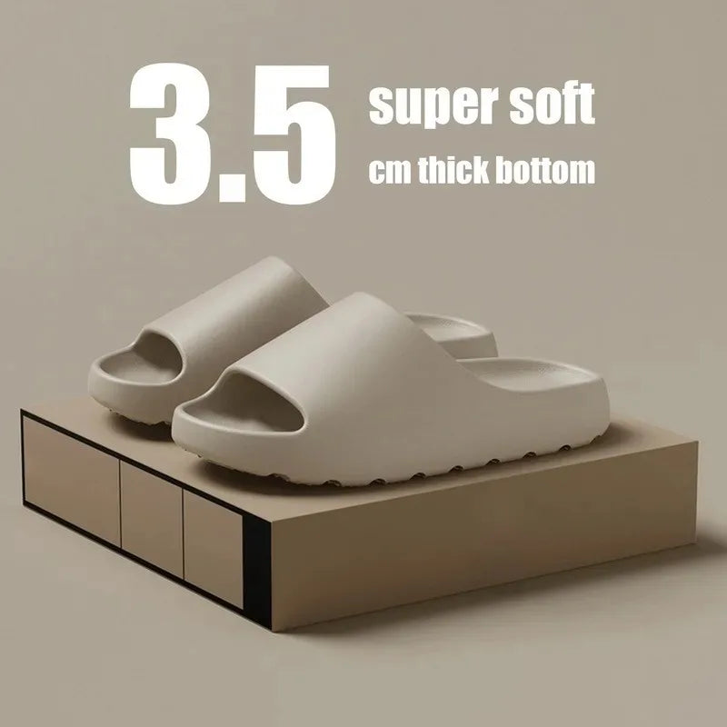 Maxy Coconut Slippers Cloud Thick-soled Sandals Summer Fashion Soft Bottom Beach Men Slippers Women's Sandals  EVA Slides