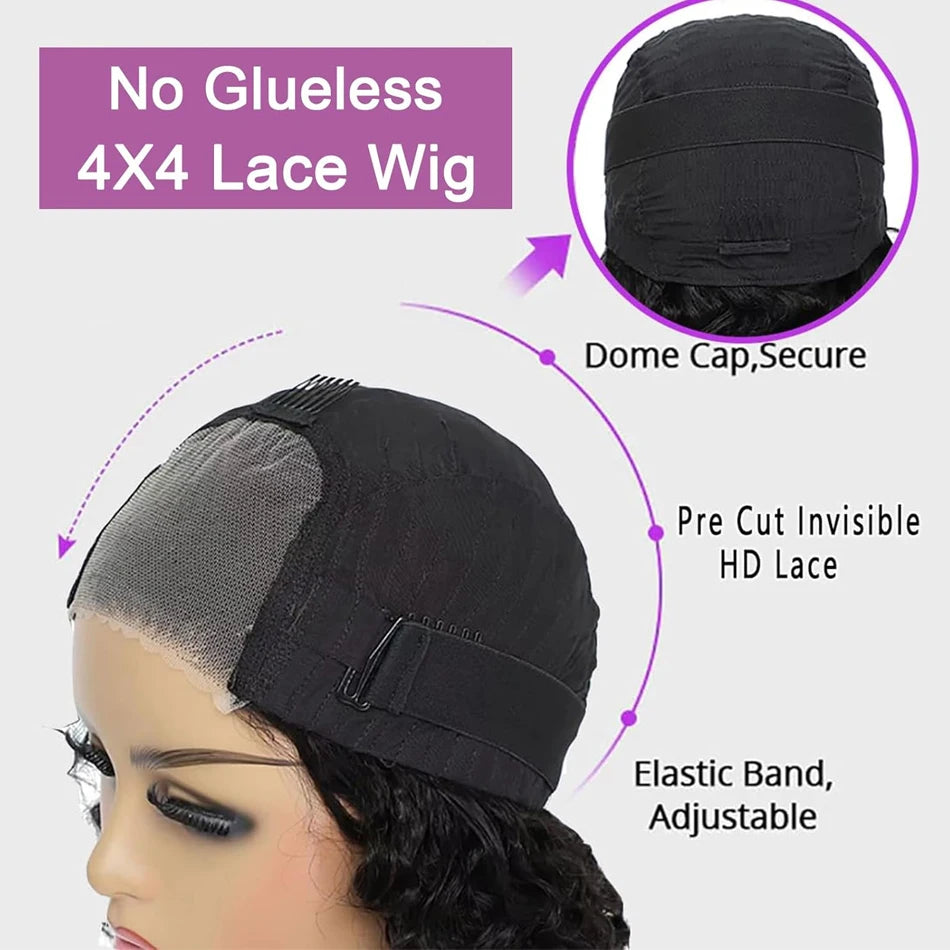 Maxy Kinky Curly Wig Human Hair 13x4 Curly Lace Front Human Hair Wigs Deep Curly Lace Closure Wig For Women 180 Density
