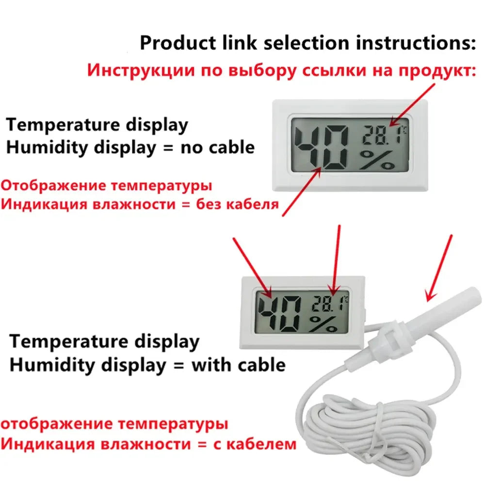 Maxy Thermometer Hygrometer Reptile Pet Incubation Breeding Turtle Gecko Hermit Crab Electronic Thermometer High Precision Parrot