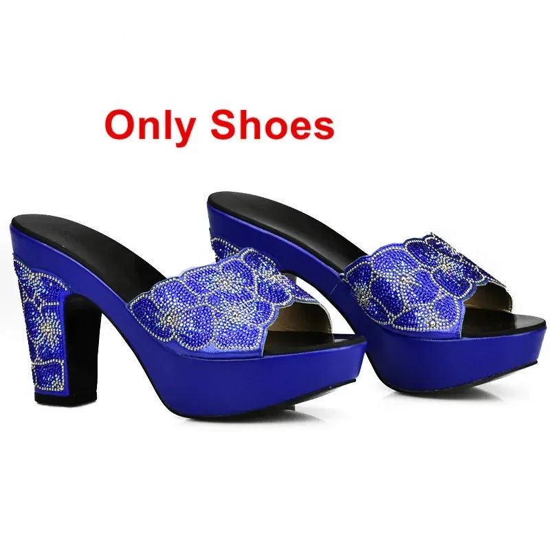 Maxy New Arrival Elegant Shoes and Bag Sets for Women African Matching Shoes and Bags Italian in Women Wedding Shoes Bride