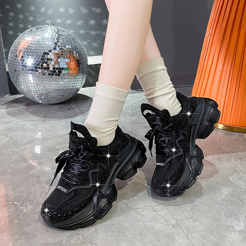 Maxy S/a Original Design Street Sport Style Sneakers For Women's Pink Teenagers Students Daily Dress Height Increasing Shoes