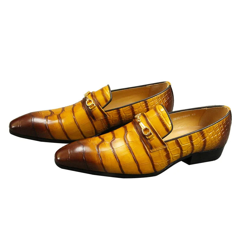 Maxy Classic Men Shoes High quality Pure Cowhide Leather Casual Formal Office Suit Match Footwear Metal Buckle Loafers for Gentlemen