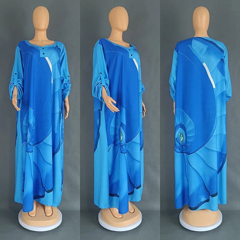 Maxy Two Piece African Dresses for Women New African Clothes Dashiki Pants Set Boubou Robe Outfits Femme Party Plus Size Dress