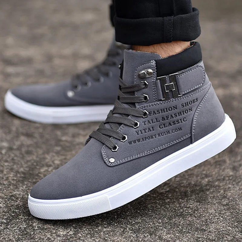 Visco Men Vulcanized Shoes Spring/Autumn Male High Quality England Frosted Suede Casual Green Footwear Winter Comfortable Large Size