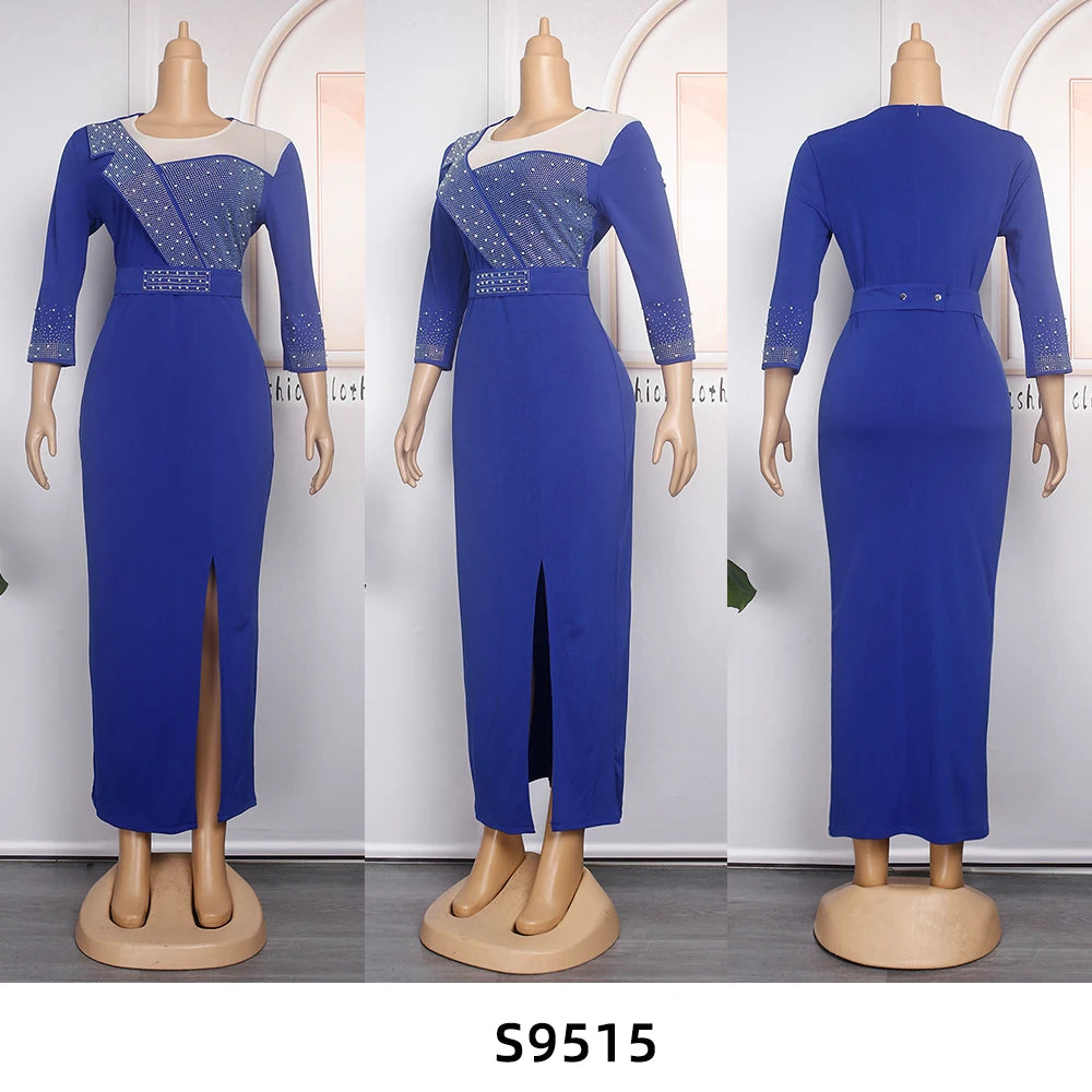 Amay Dresses for Women Plus Size Lady Clothes Dashiki Ankara Outfits Gown Kaftan Muslim Wedding Party Long Maxy Dress