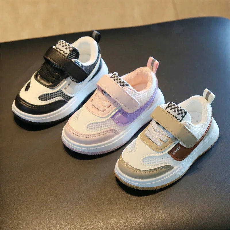 Maxy Children Spring and Autumn Sport Shoes Fashion Breathable Kids Boys Net Shoes Girls Anti-Slippery Sneakers Baby Toddler Shoes