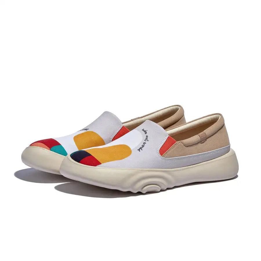 Maxy New fashion retro sports casual sneakers travel shoes Slip ons Canvas colorful Women Shoes