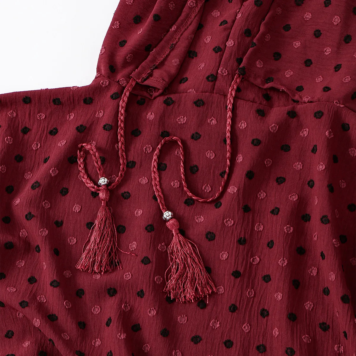 Maxy 176 * 85Cm Dubai Middle East Women's New Fashion Dress Robe Dress Hooded, Polka Dot Multicolor Cape Simple Fashion Accessories