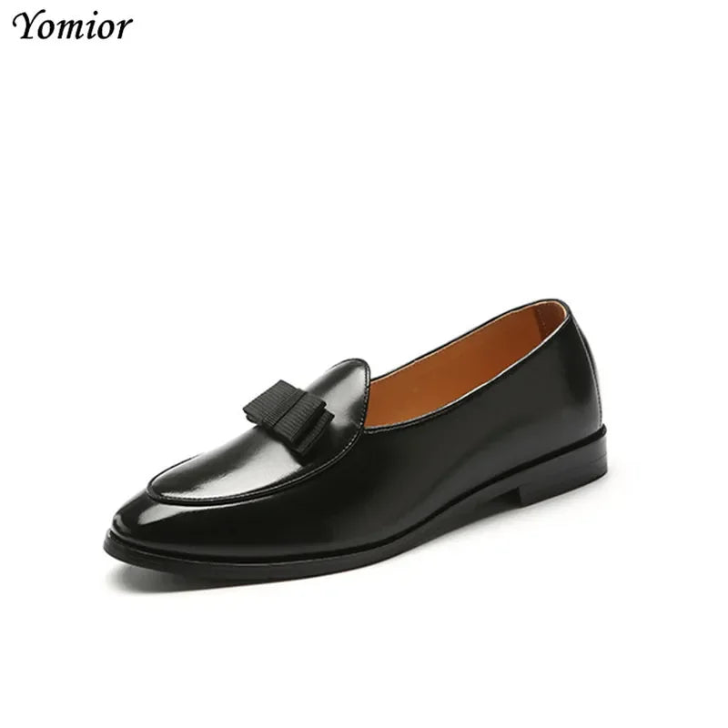 Amay Man Classic Dress Leather Shoes Italian Business Formal Oxfords British Fashion Spring Autumn Business Wedding Shoes Big Size