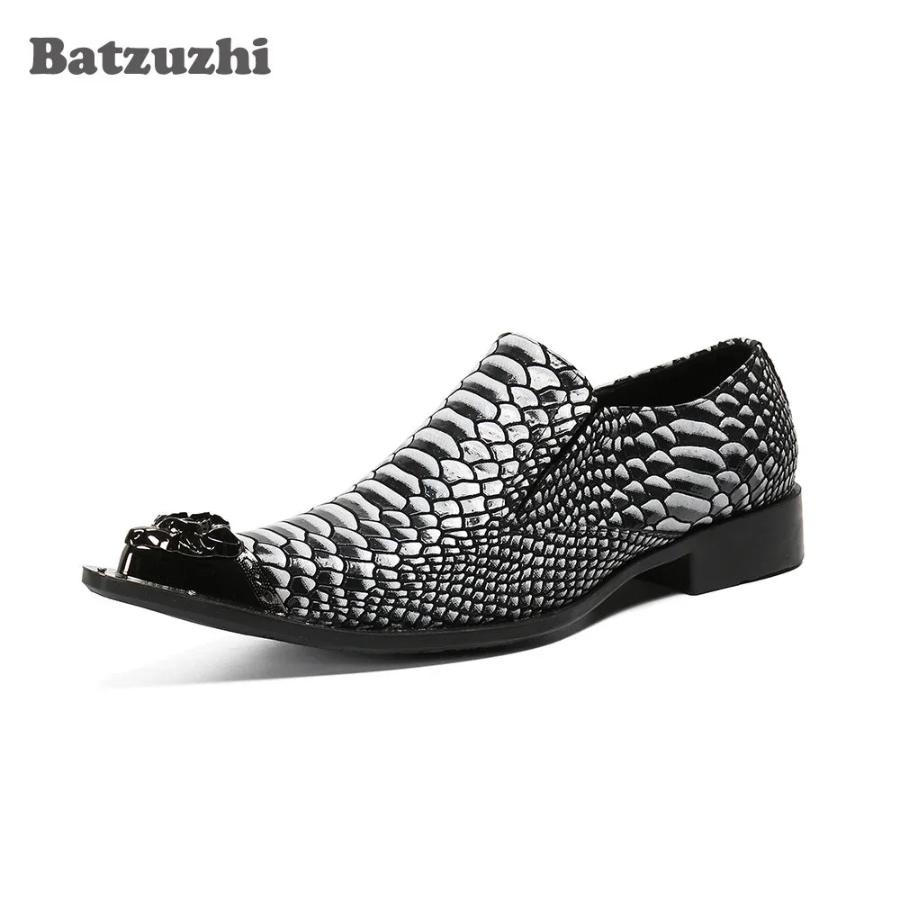 Amay Italian Style Men's Shoes Oxfords Formal Leather Dress Shoes Men Pointed Toe Personality Party & Business Footwear!