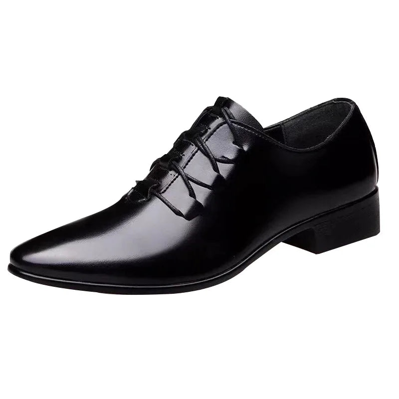 Amay Fashion Casual Business Leather Shoes Black Work Loafers Shoes Tenis Masculino Driving Designer Dress Italian Formal Shoes Men