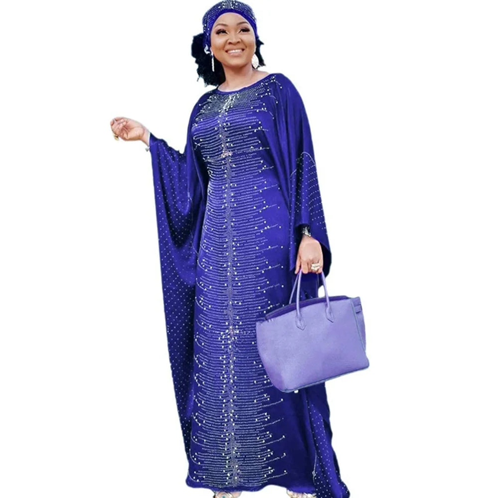 African Dresses for Women Plus Size Lady Africa Clothes Dashiki Ankara Outfits Gown Kaftan Muslim Wedding Party Long Maxi Dress