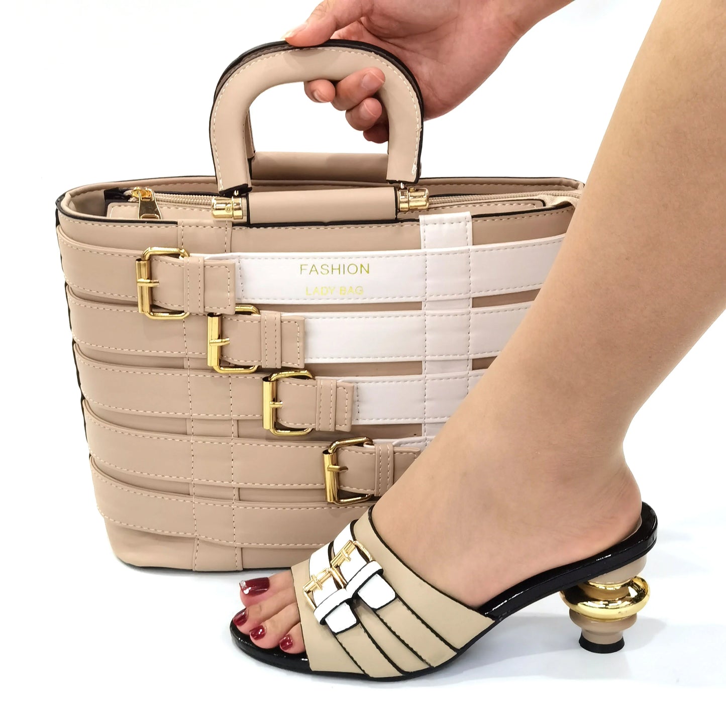 Maxy Doer show Italian Shoes and Bag Sets for Evening Party with Stones Italian Leather Handbags Match Bags!HOP1-25