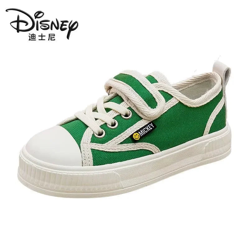 Maxy Mickey Mouse black, green Children's Shoes Boys Canvas Shoes Spring And Autumn New Soft Bottom Breathable women Casual shoes