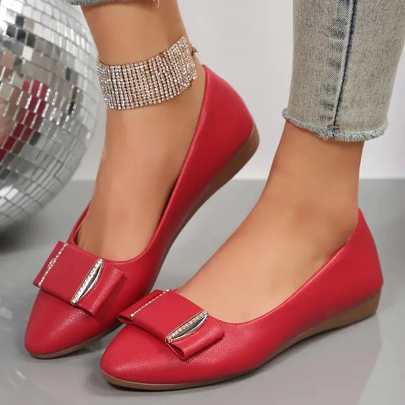 Maxy Women Flats Shoes Spring Autumn New Elegant Walking Loafers Women Designer Brand Casual Comfortable Retro Soft Dress Shoes Women