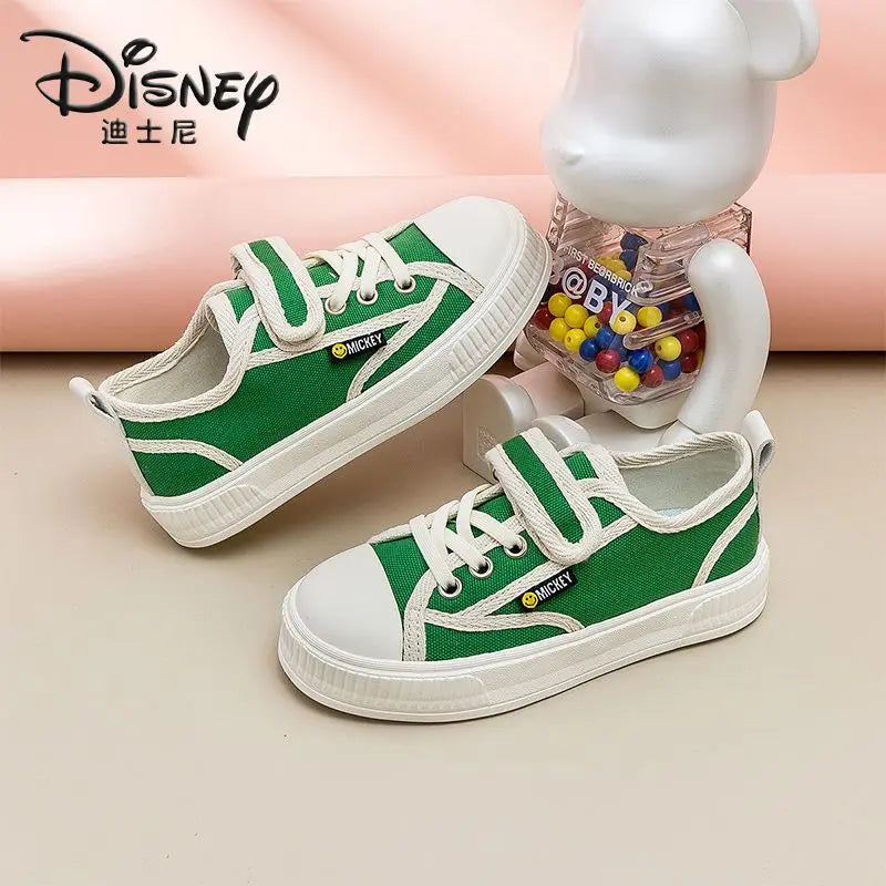 Maxy Mickey Mouse black, green Children's Shoes Boys Canvas Shoes Spring And Autumn New Soft Bottom Breathable women Casual shoes