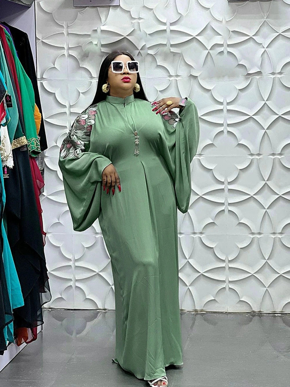 Amay Dresses for Women Plus Size Clothes Dashiki Ankara Turkey Outfits Gown Elegant Muslim Wedding Party Long Dress