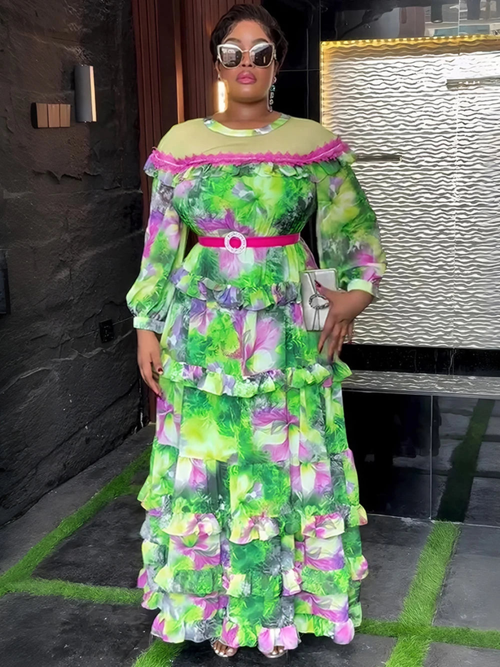 2026 Summer Chiffon Long Dresses For Women African Dashiki Print Robe Dubai Turkey Kaftan Abayas Party Evening Gown Lady Clothes