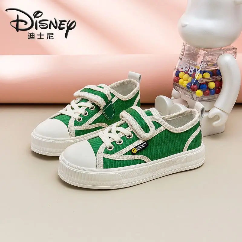 Maxy Mickey Mouse black, green Children's Shoes Boys Canvas Shoes Spring And Autumn New Soft Bottom Breathable women Casual shoes