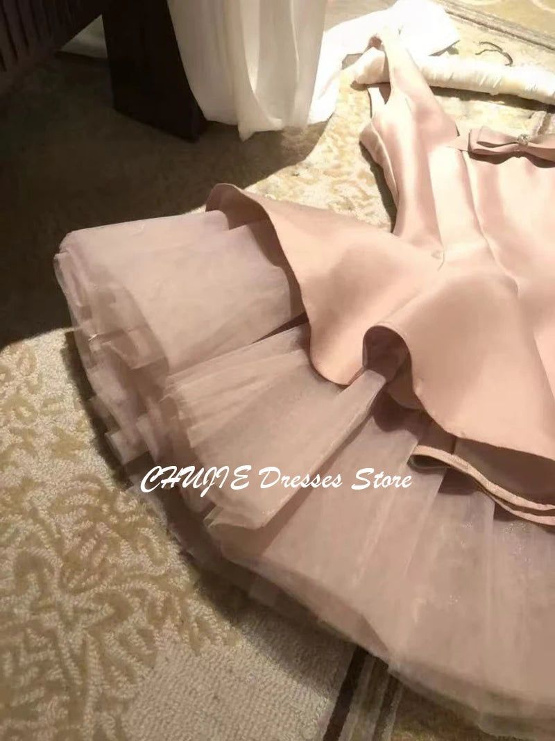 Maxy Dusty Pink Cocktail Dresses for Women A Line Princess  Wedding Party Gowns Homecoming Dress