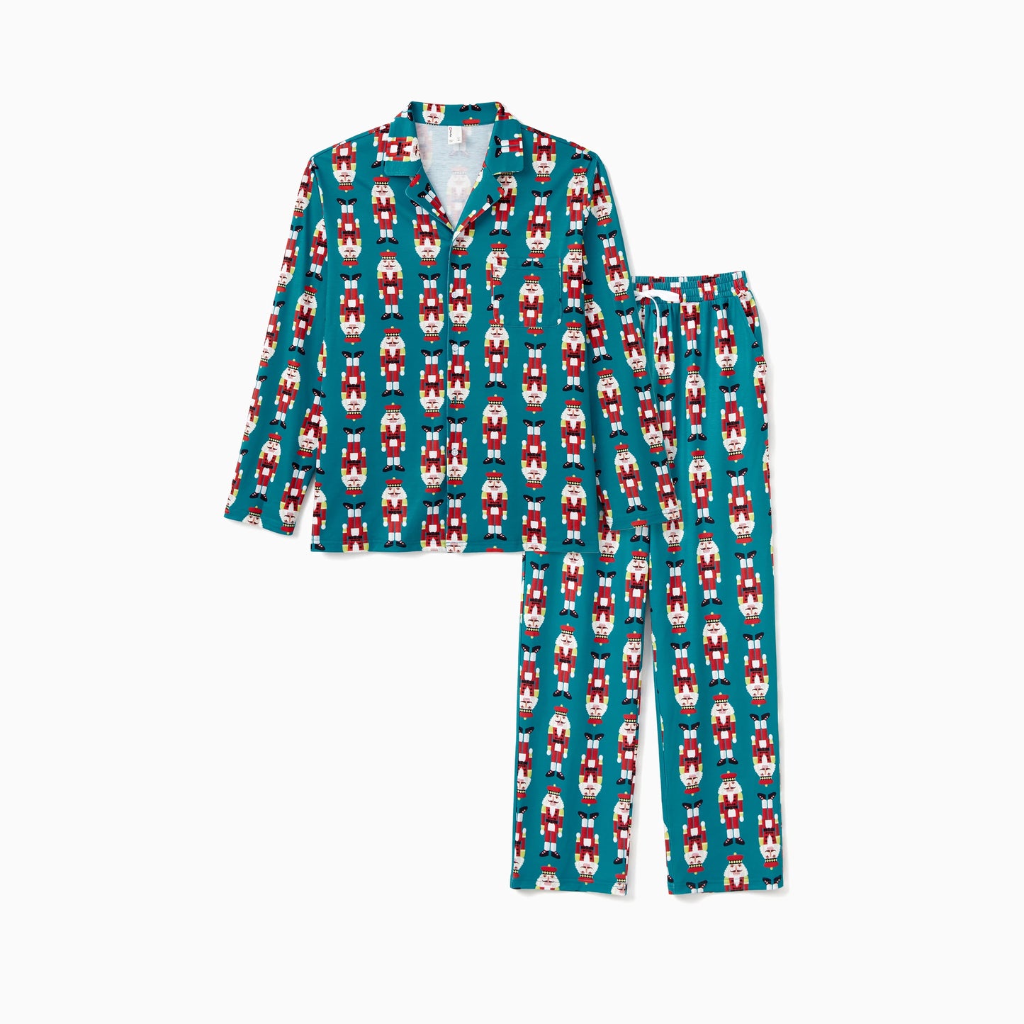 PatPat Christmas Pajamas Sets Family Matching Allover Nutcracker Pattern Collared Holiday