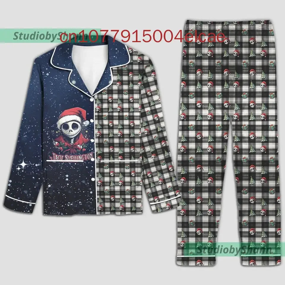 Max Frozen Olaf Autumn Long Sleeve Pajamas Set Disney Men's And Women's Pajamas Silk Pajamas Women's Cartoon Pajamas Pants Set