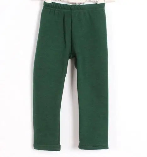 Toddler Pants Autumn  Winter Children Plus Velvet Cotton Warm Leggings Boys  Girls Trousers Kids 3 4 5 6 Years Clothes