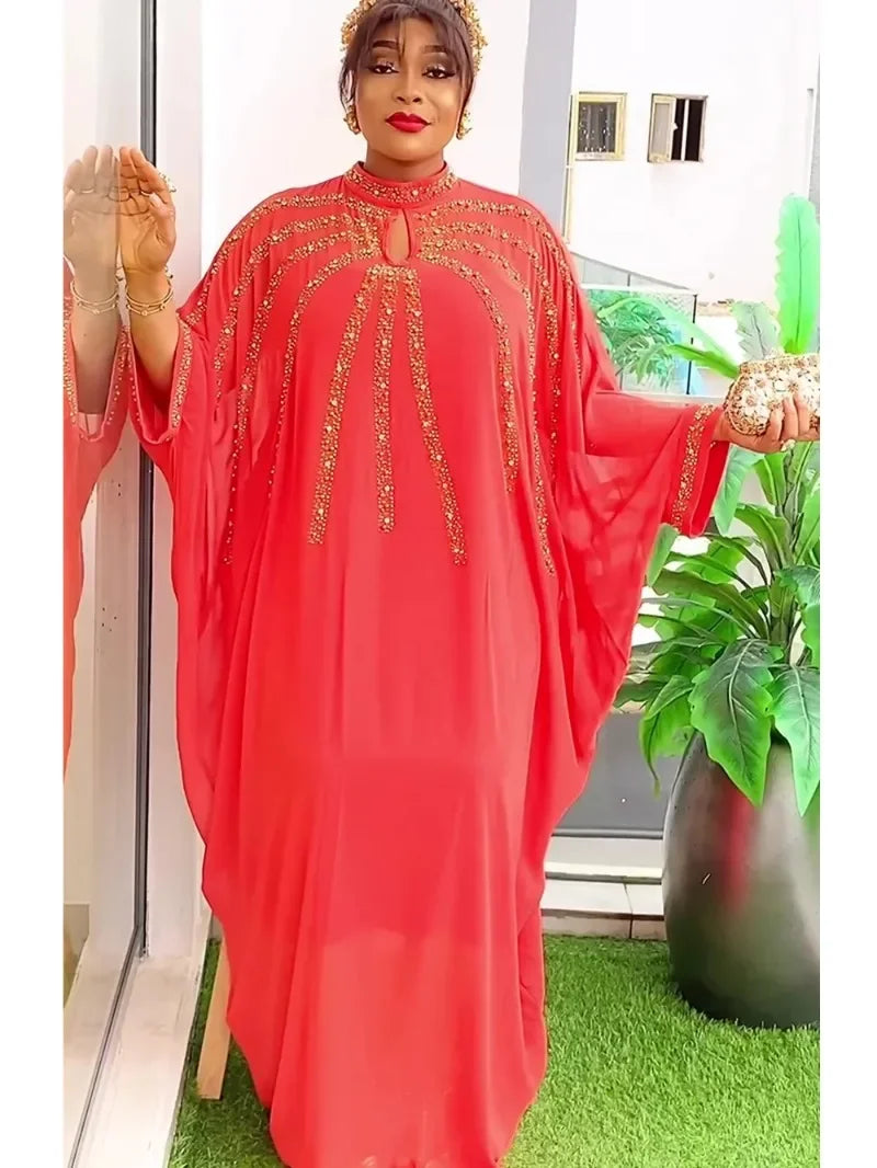 Gracy For Women Dubai Luxury African Muslim Fashion Dress Caftan Marocain Evening Party Dresses Boubou Robe Djellaba Femme