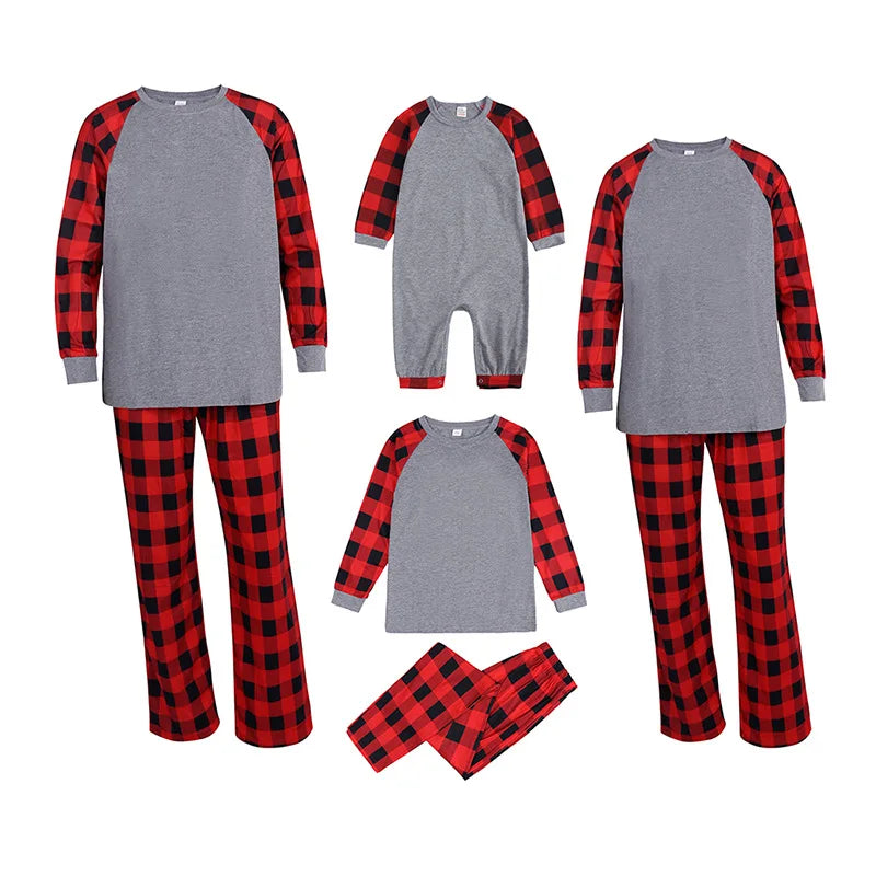 Christmas Pajamas Family Mother Kids Child Family Look Matching Outfits Suits Father Son Baby New Born Clothes Sets Tops+Pants