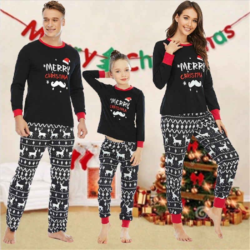 Maxy Christmas Family Matching Clothes Mother Daughter Pajamas Father Son Sleepwear Kids Adult Xmas Costume Pajamas Party Clothing
