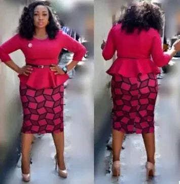 Maxy new elegant fashion style summer women plus size dress L-5XL print dresses