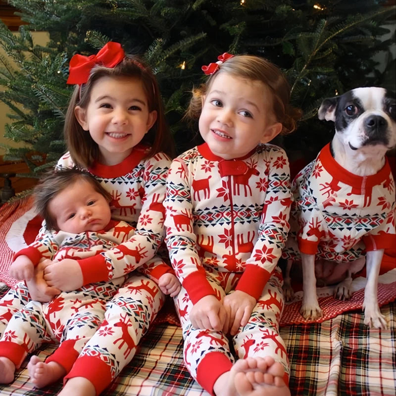 Classic Christmas Pajamas Family Matching Outfits Xmas T-shirt Pants Clothing Set Mother Kids Boys Girls Baby Pijama Loungewear