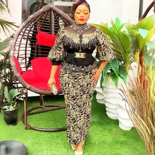 Maxy Party Dresses For Women Dashiki Ankara Turkey Wedding Evening Gown Sexy Bodycon Maxy Long Dress Africa Clothes