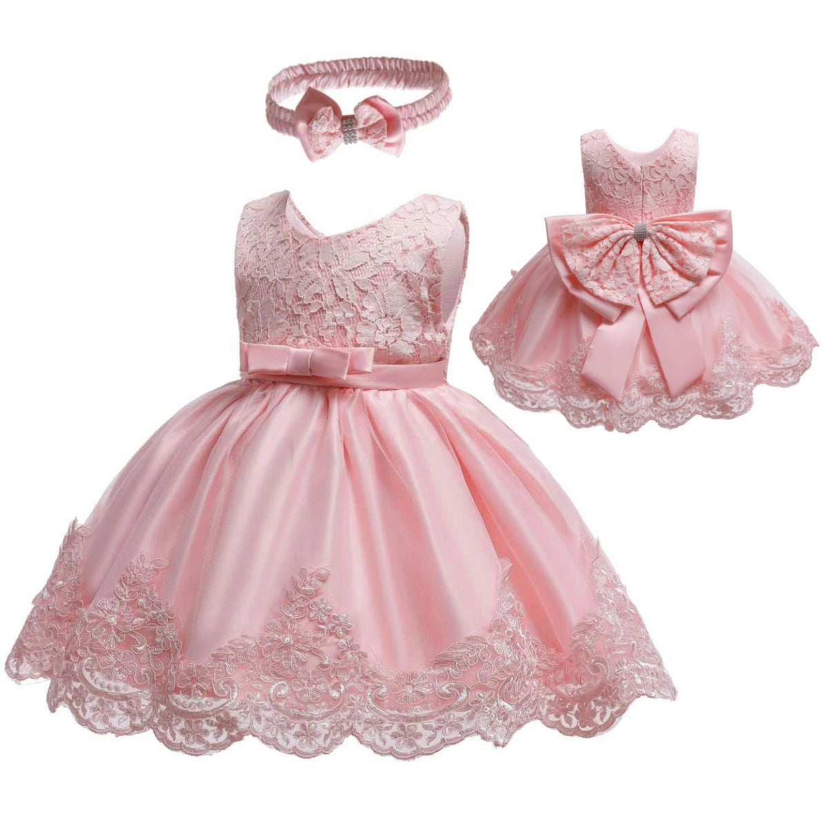 Maxy Hot Selling 0-5 Years Girl Dress Red Princess Party Dresses For Baby 1 year Girls Toddler Christening Gown Newborn Kids Clothes
