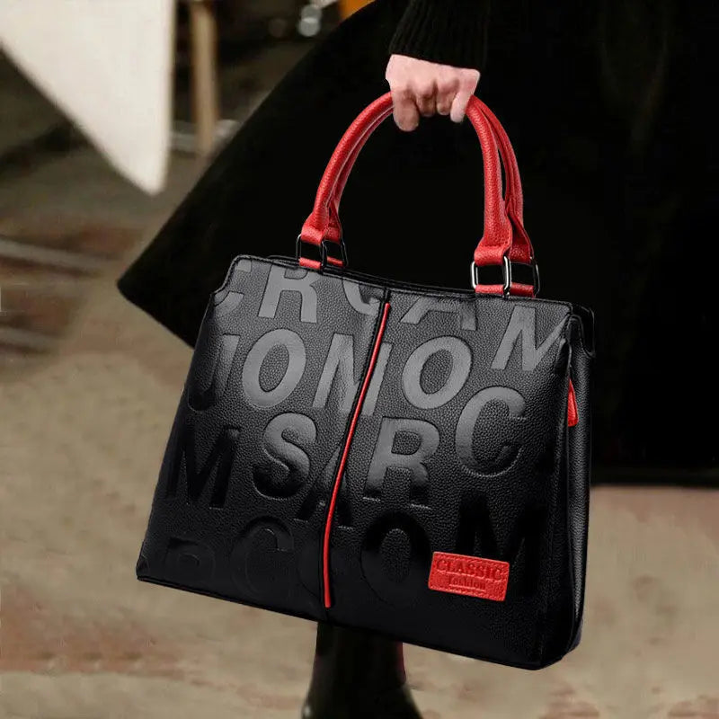 Maxy PU Leather Casual Crossbody Bags for Women Ladies Luxury Designer Tote Handbag Female Large Capacity Travel Shoulder Bag