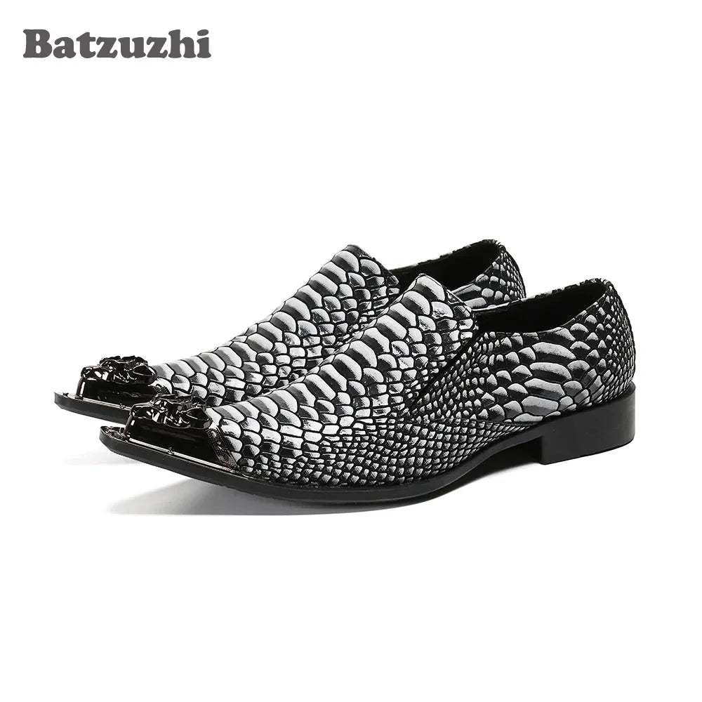 Amay Italian Style Men's Shoes Oxfords Formal Leather Dress Shoes Men Pointed Toe Personality Party & Business Footwear!