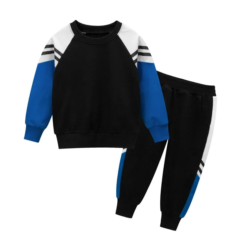 Maxy Kids Clothes Baby Boy Tracksuit Sets Toddler Girl Cotton Sweatshirts+Pants 2 Pcs Sport Suits Pullover Set Children Outfit